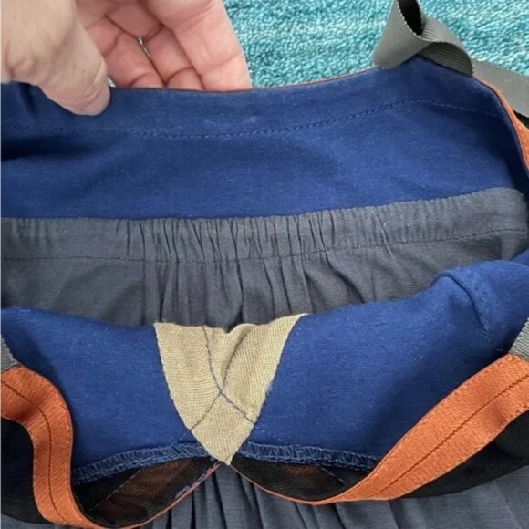 VPL ♡ Convexity Breaker Maxi Dress ♡ grey / blue / rust - Picture 4 of 15